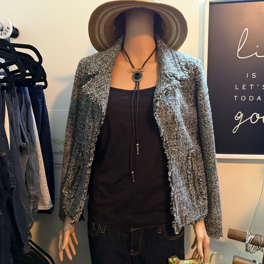 Vintage Michael Kors Gray Blazer Classic Tweed Style